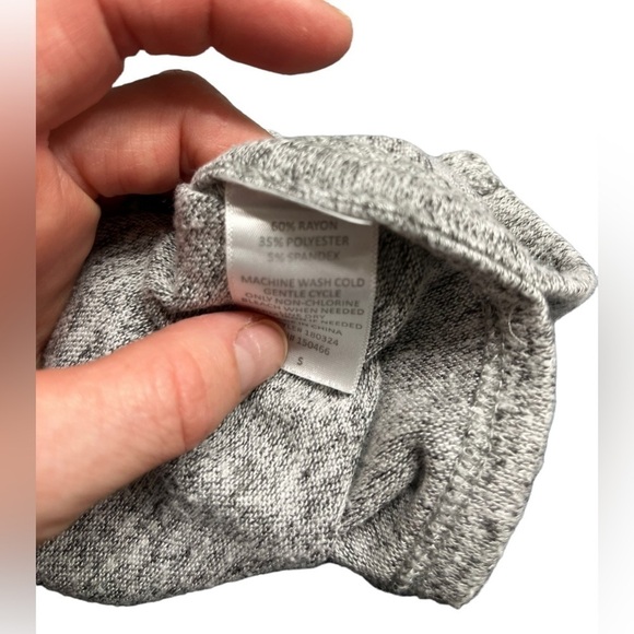 Mix by 41 Hawthorn Heather Gray Lightweight Top Small - Picture 2 of 5